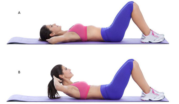  Partial Crunches For treating low back pain at home