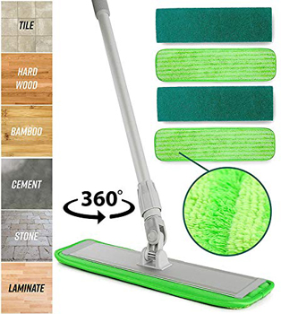Mop Floor Cleaning System by Turbo Microfiber