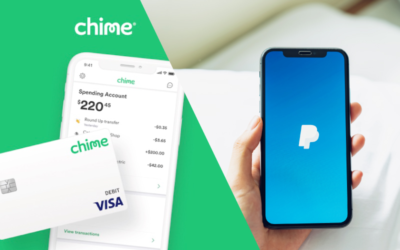 Transfer Money From Chime to PayPal Concept